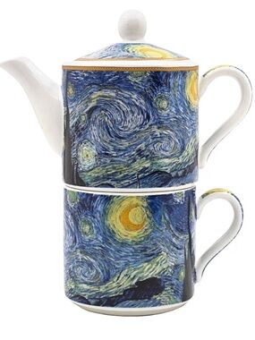 Van Gogh Starry Night Tea For One Teapot And Cup Mug Set
